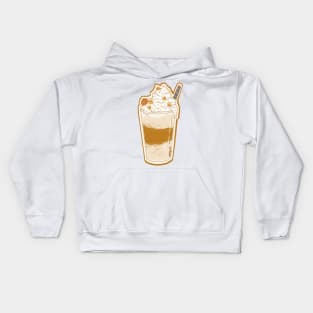 pumpkin spice shake Kids Hoodie